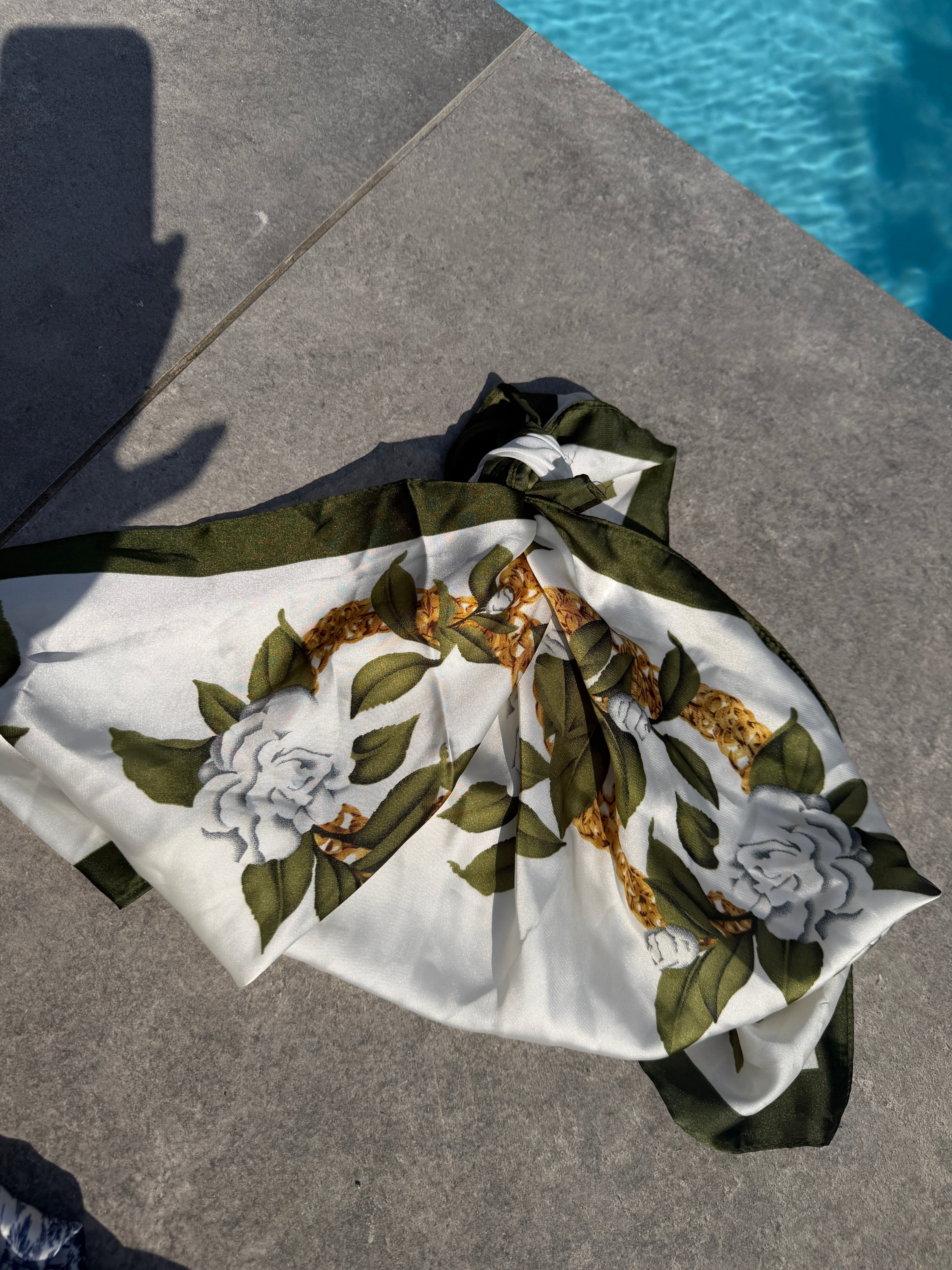 Foulard carré imprimé - Kaki Maddy & Co