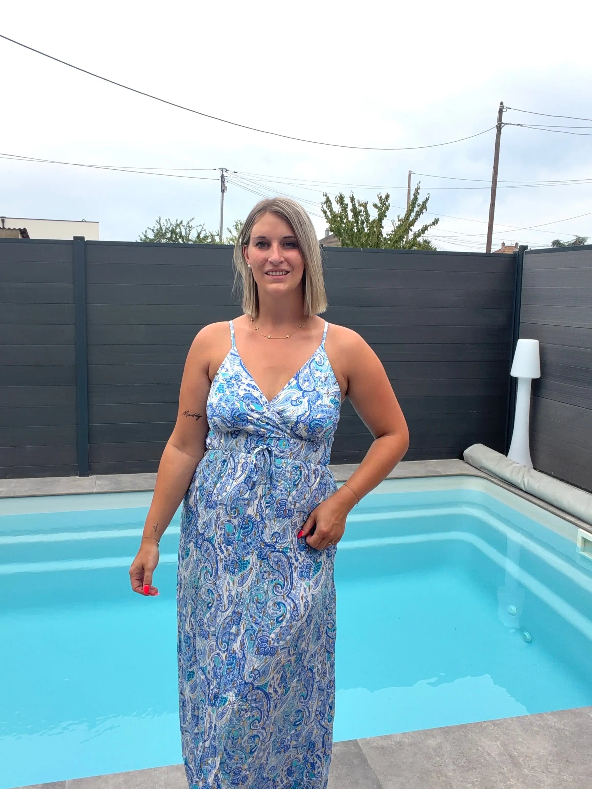 Robe Iris - Bleu Maddy & Co