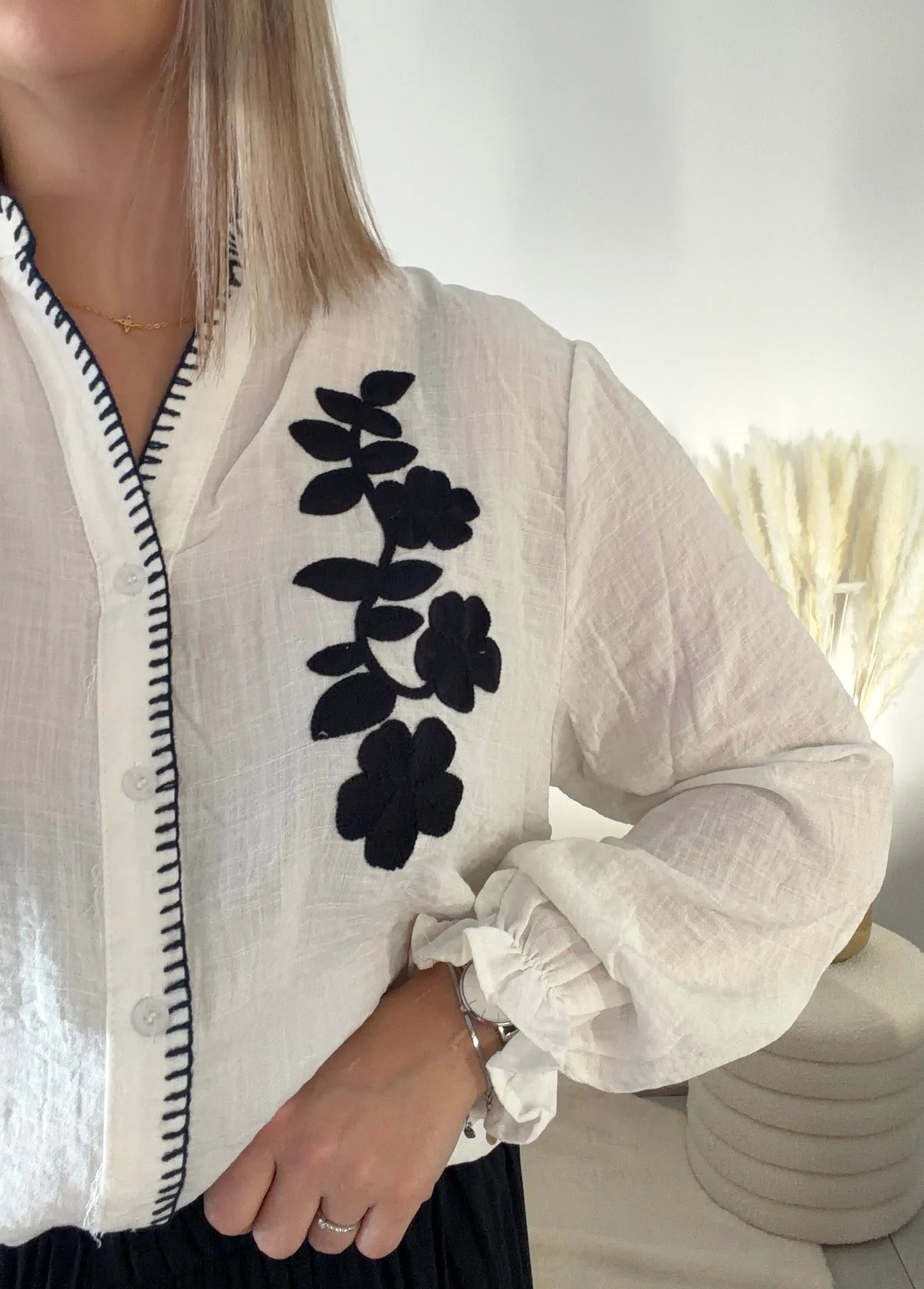 Chemise brodée - Léonie Maddy & Co