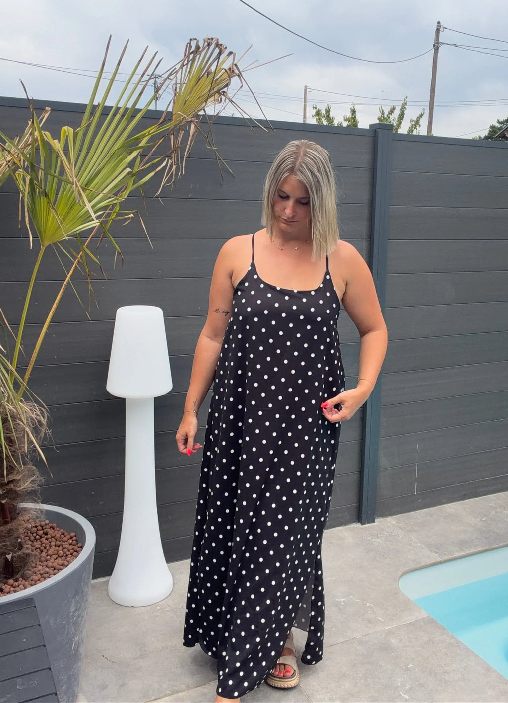 Robe Paula - Noir À Pois Maddy & Co