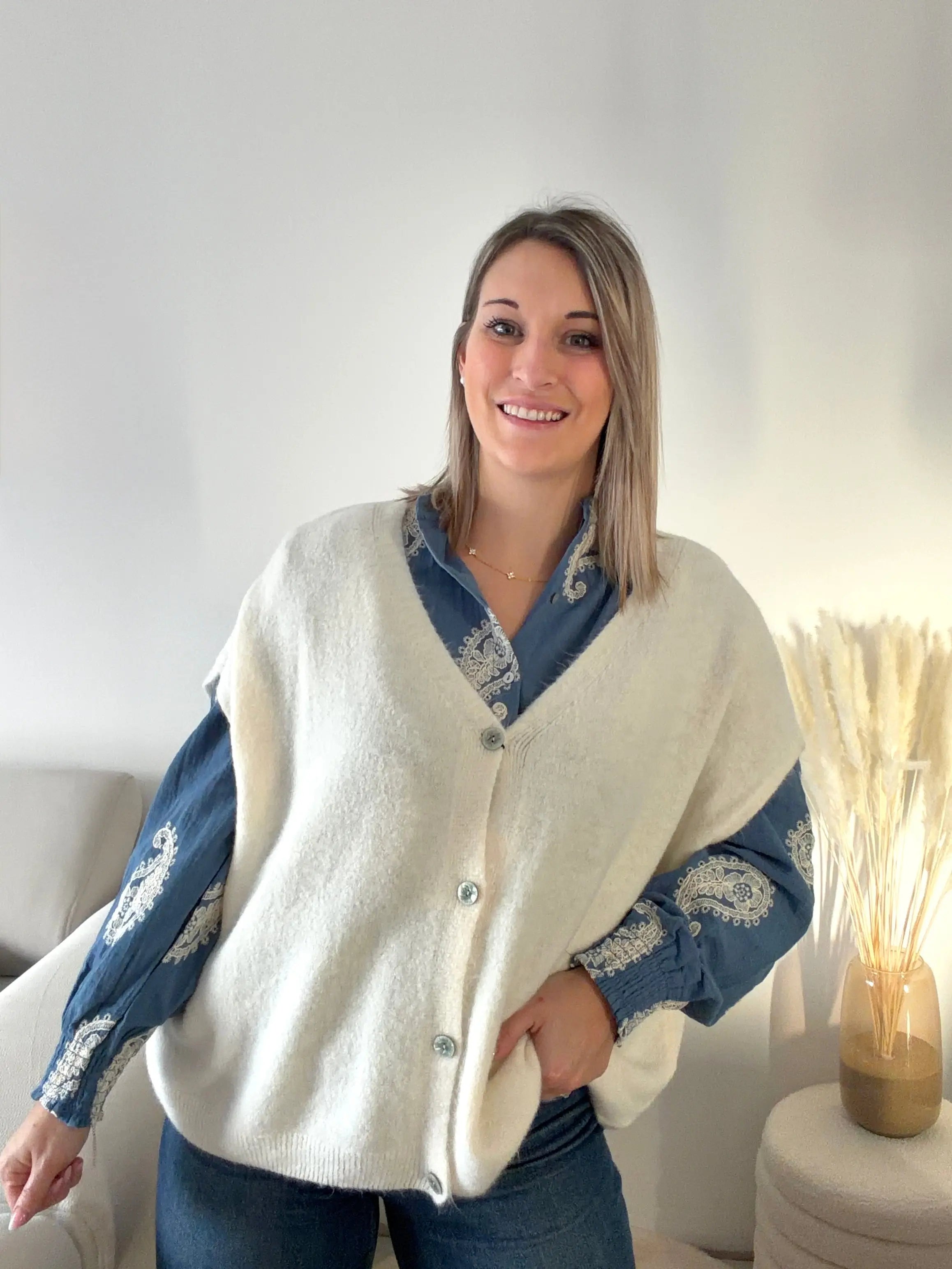 Chemise brodée - Riveria Maddy & Co