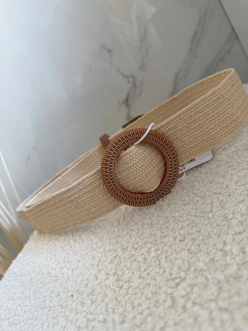 Ceinture élastique bohème -  écru Maddy & Co