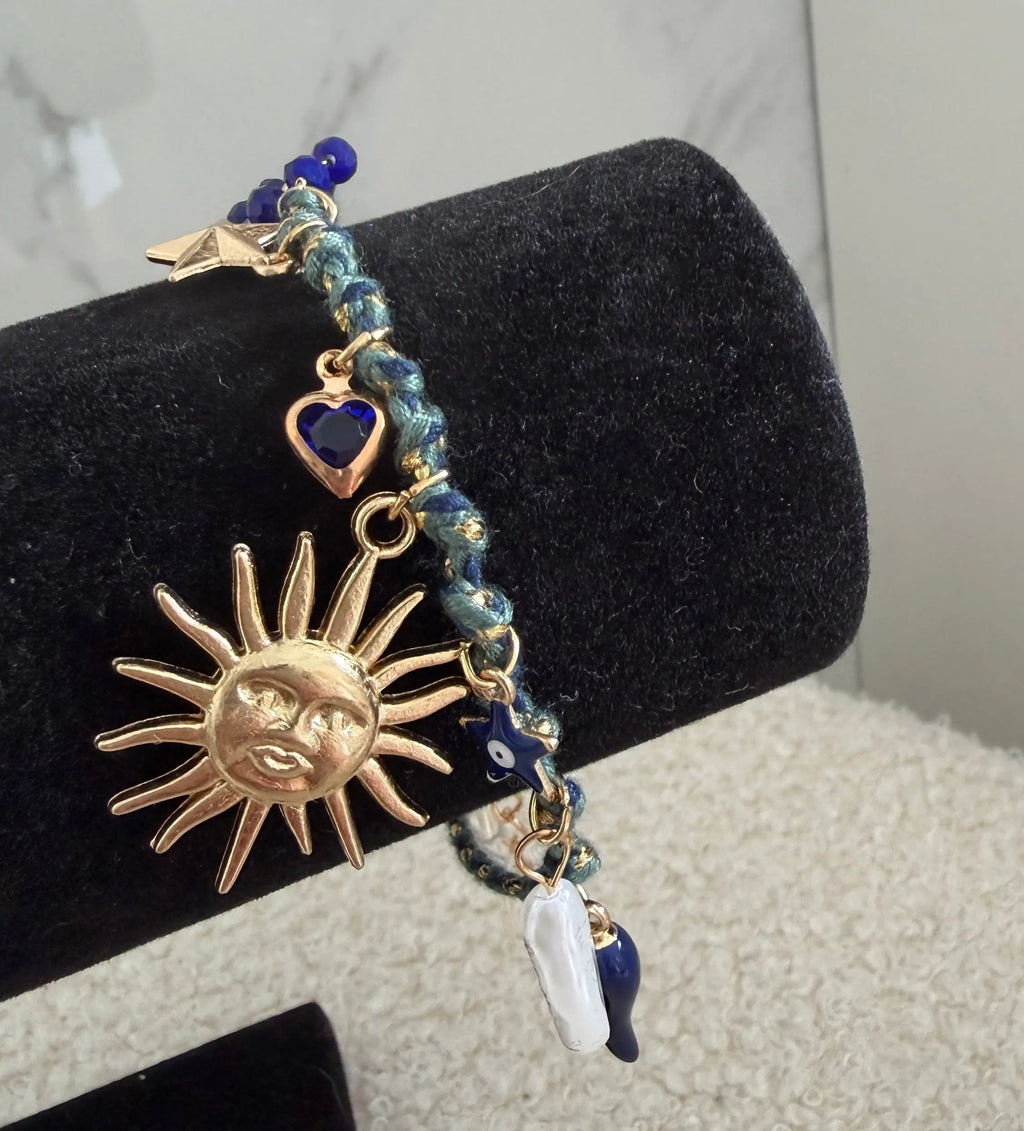 Bracelet breloque bleu - Soleil Maddy & Co