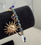 Bracelet breloque bleu - Soleil Maddy & Co