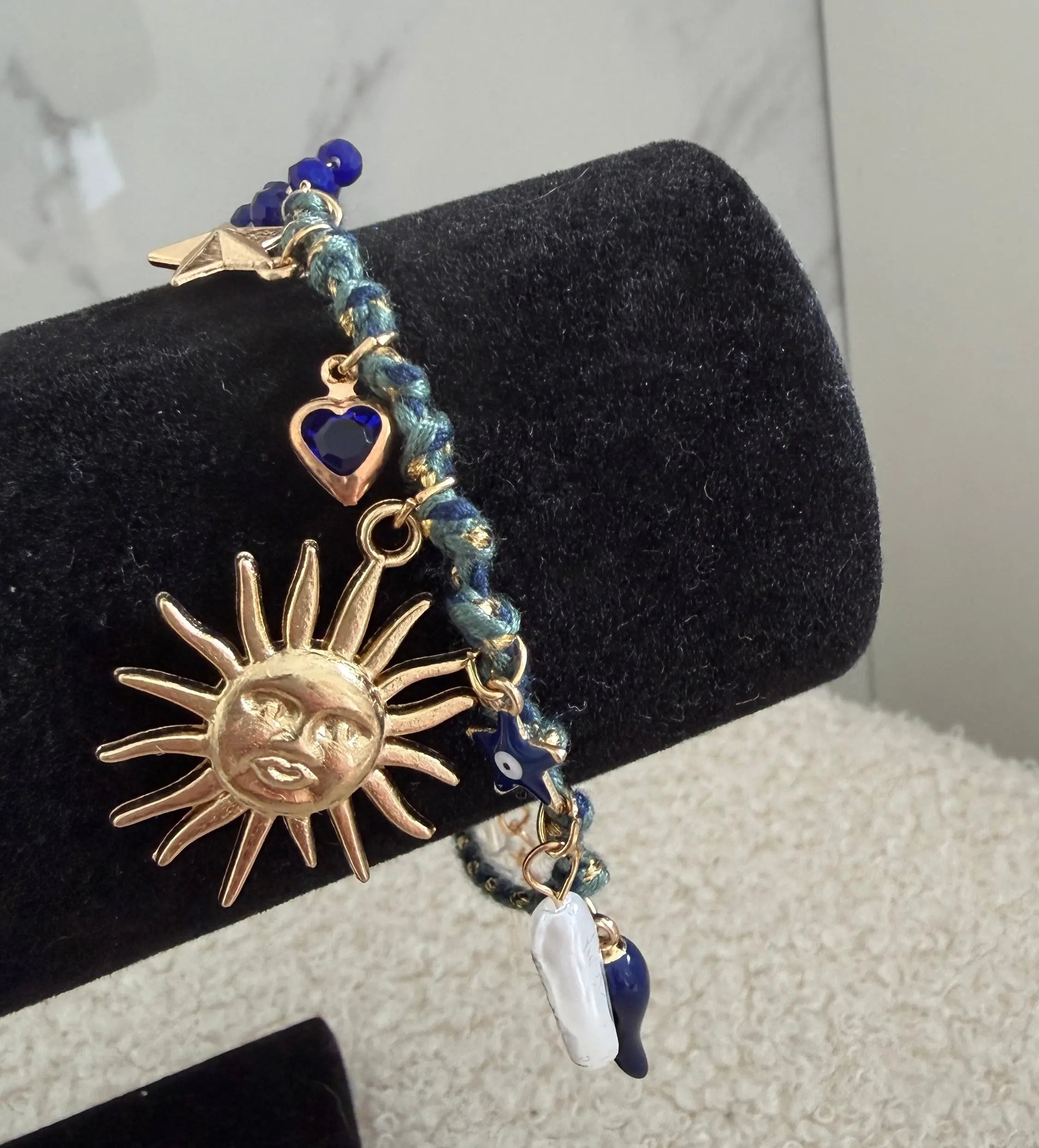 Bracelet breloque bleu - Soleil Maddy & Co