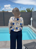 Top Crochet - Bleu Maddy & Co