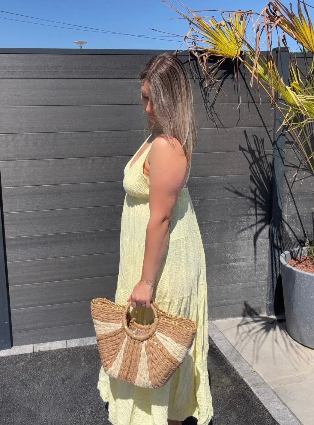 Robe Soleil - Gaze de coton Jaune Maddy & Co