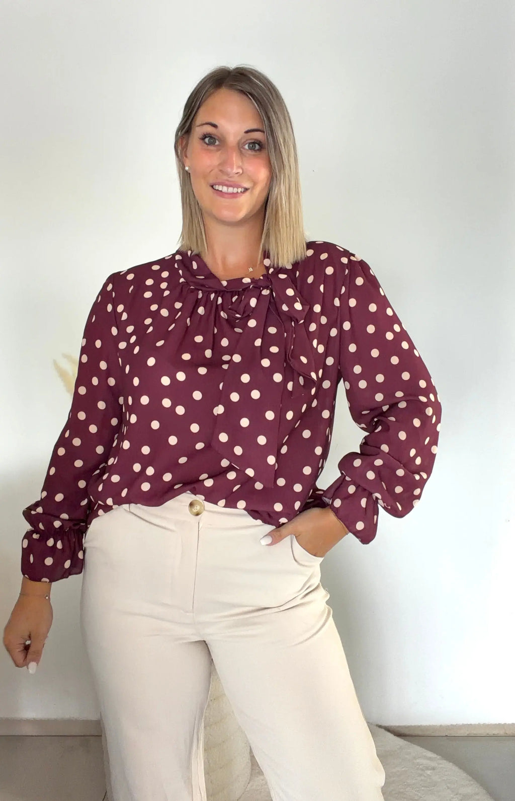 Blouse Emilie - Bordeaux Maddy & Co