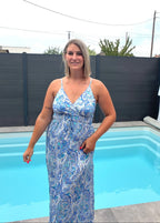 Robe Iris - Bleu Maddy & Co