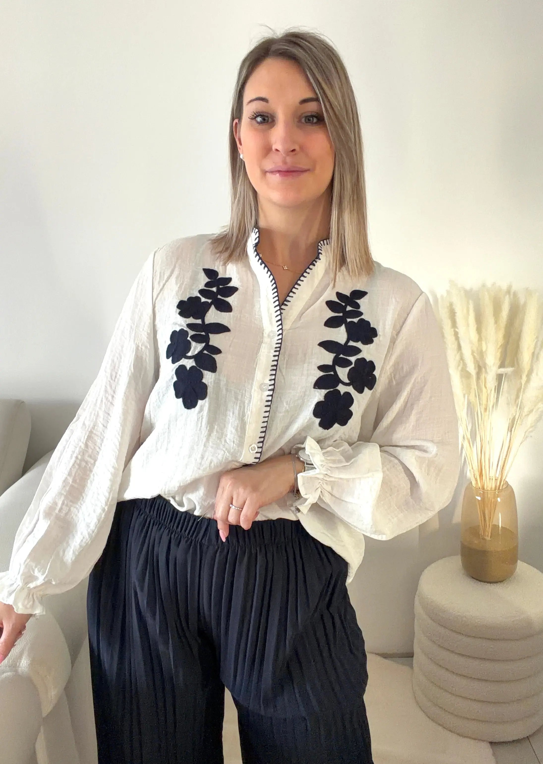 Chemise brodée - Léonie Maddy & Co
