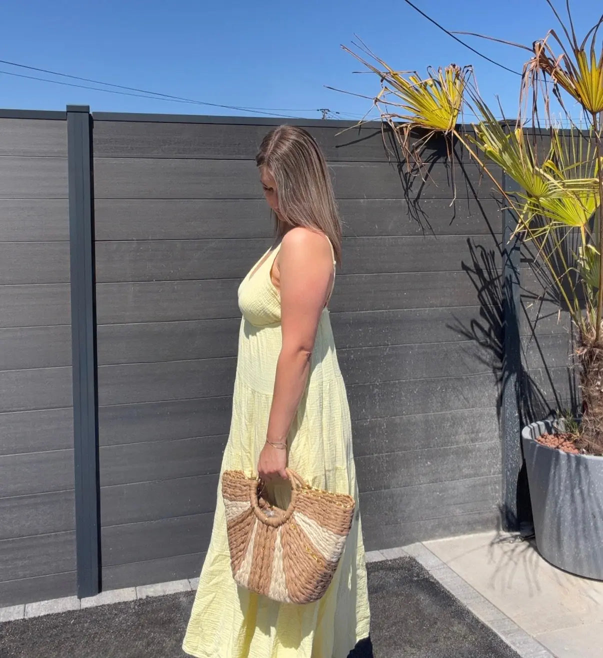 Robe Soleil - Gaze de coton Jaune Maddy & Co
