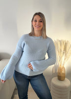 Pull en maille Azur - Bleu ciel Maddy & Co