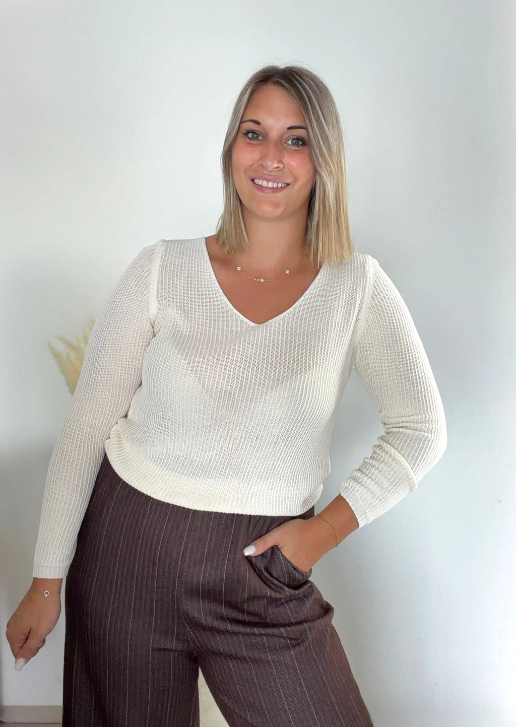 Pull col V - Mocka Maddy & Co