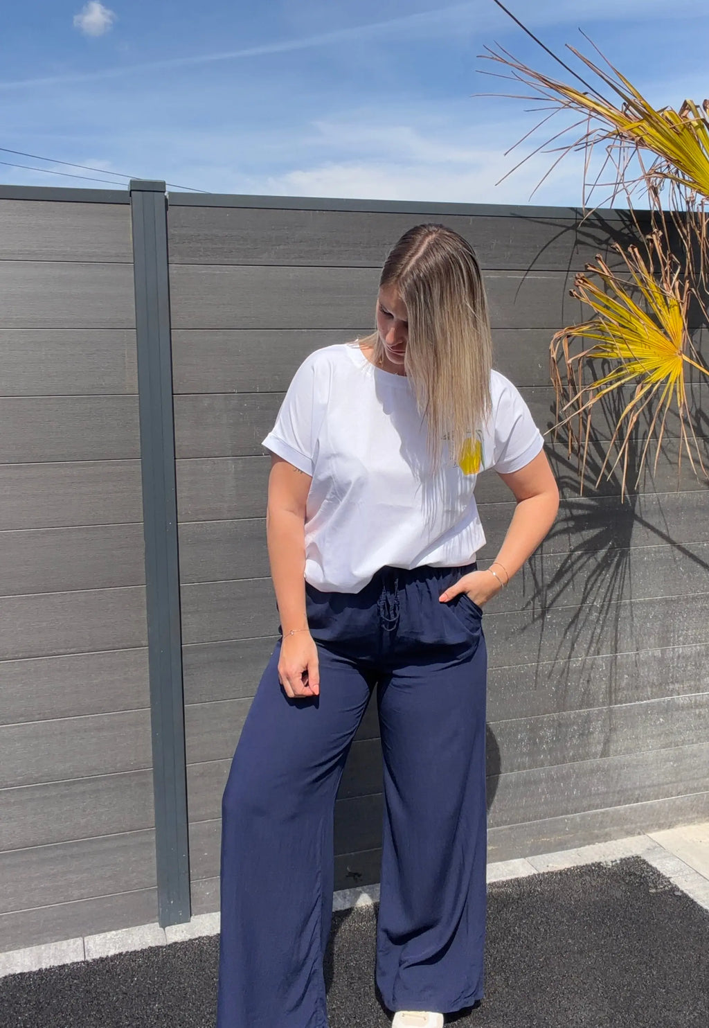 Pantalon fluide Marine Maddy & Co