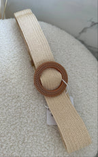 Ceinture élastique bohème -  écru Maddy & Co