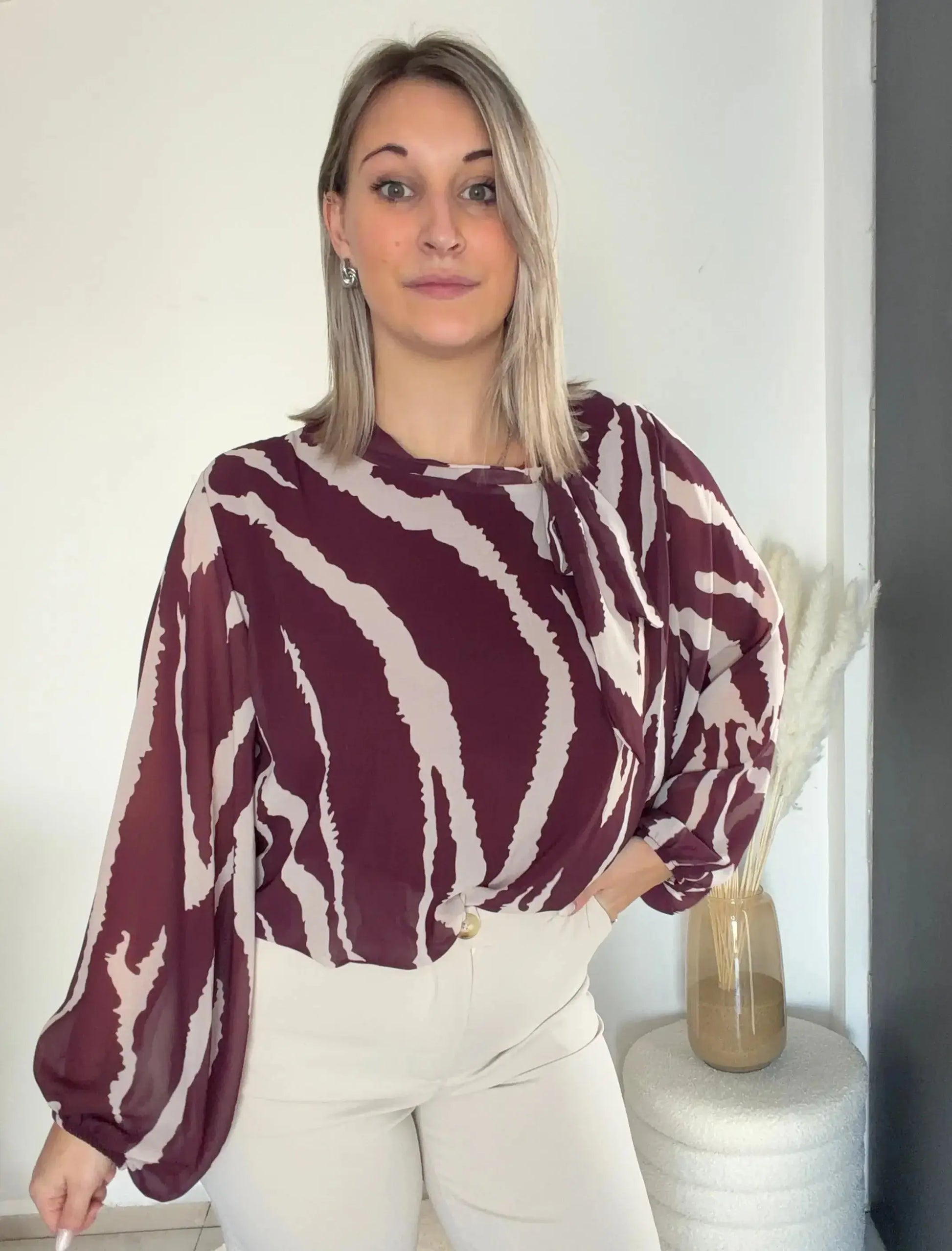 blouse aniella - bordeaux