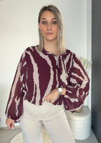 blouse aniella - bordeaux