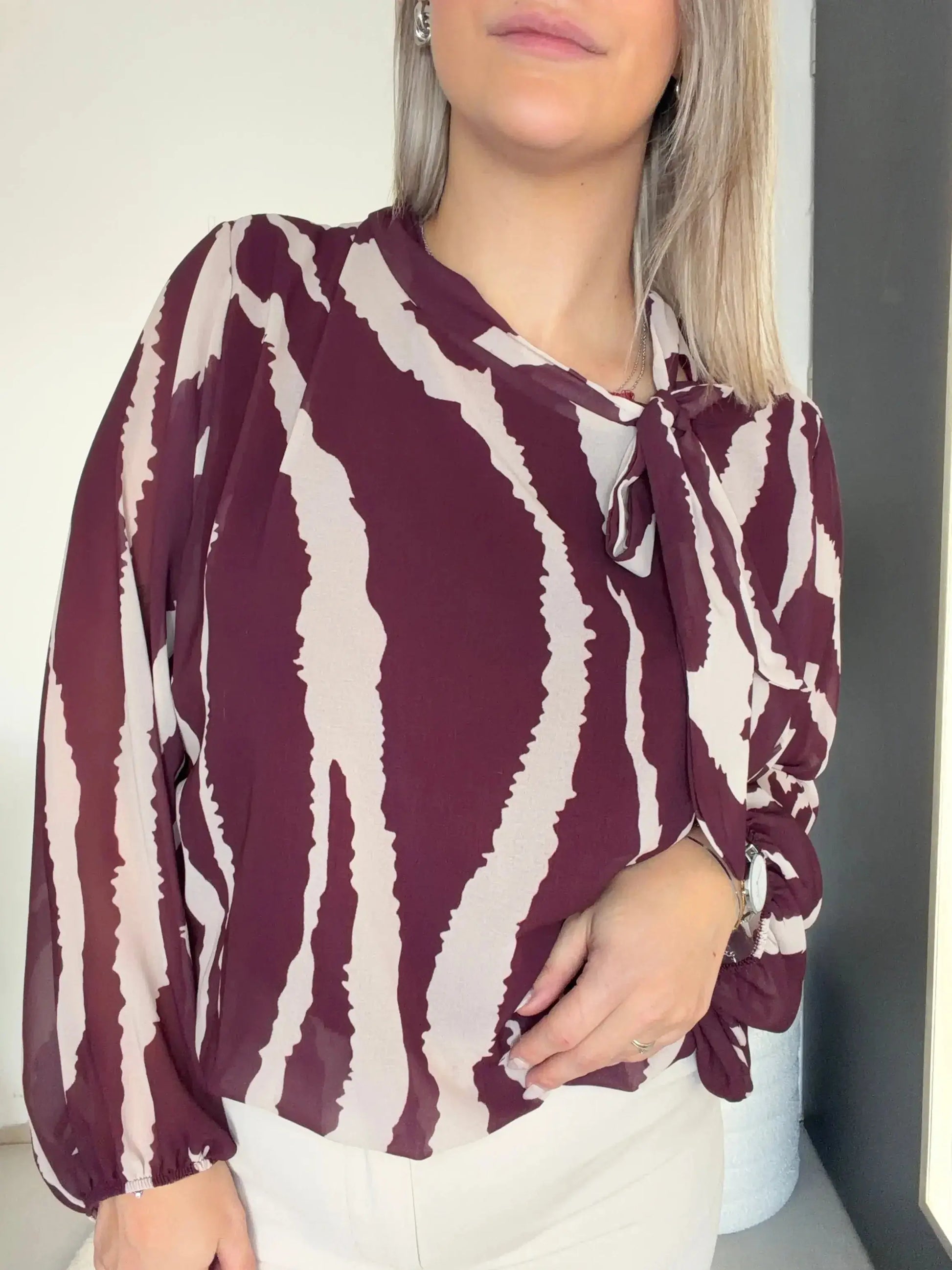 blouse aniella - bordeaux 