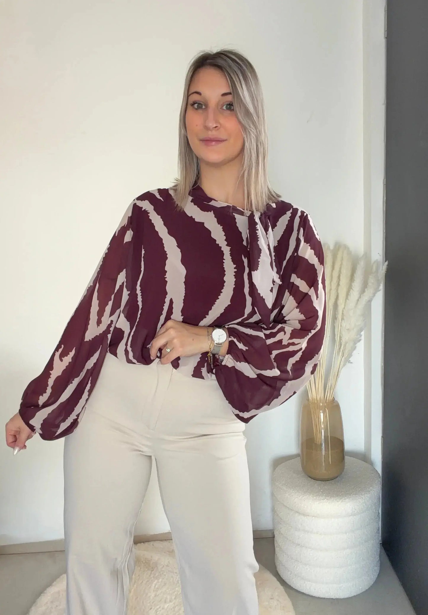 blouse aniella - bordeaux