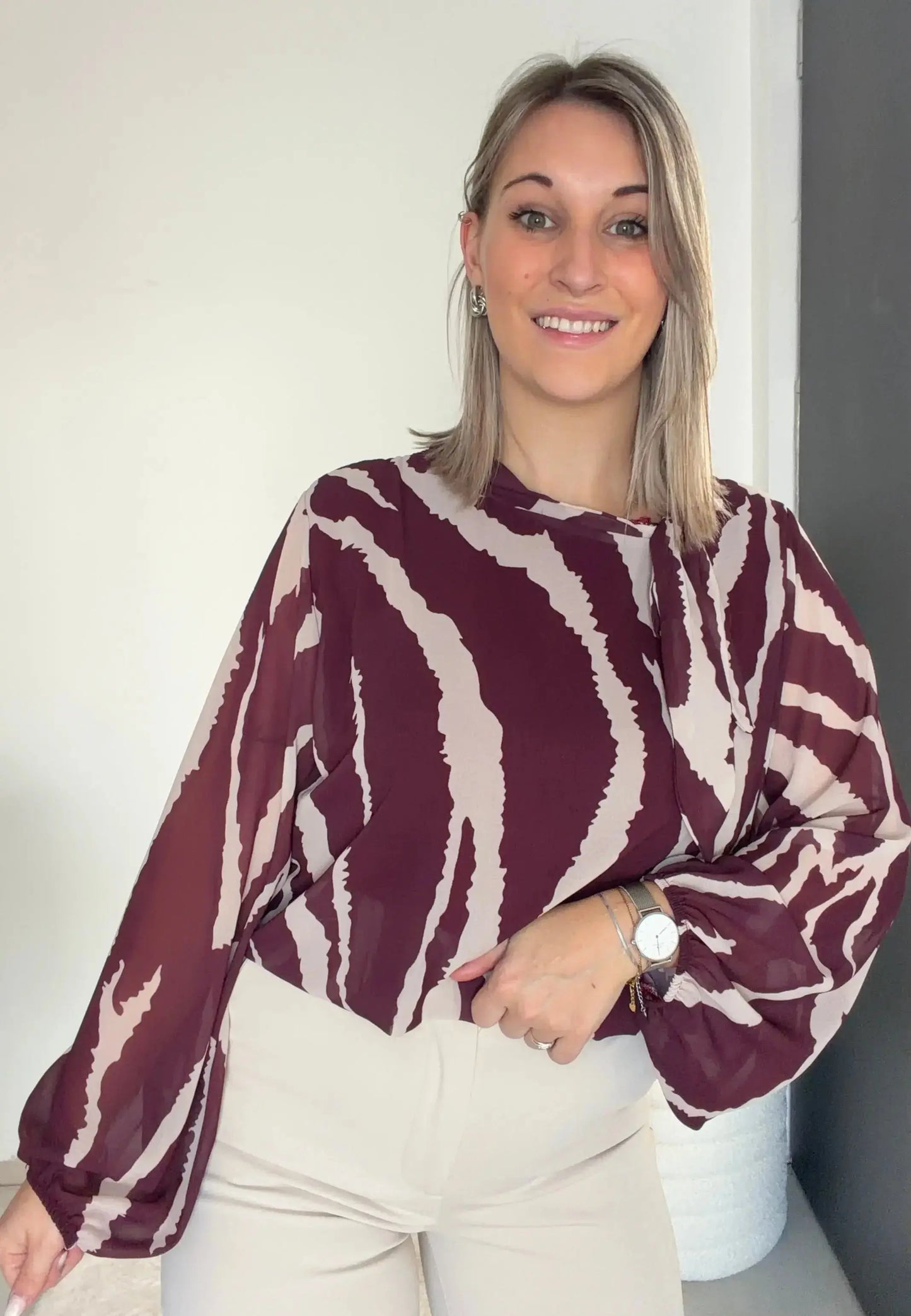 blouse aniella - bordeaux