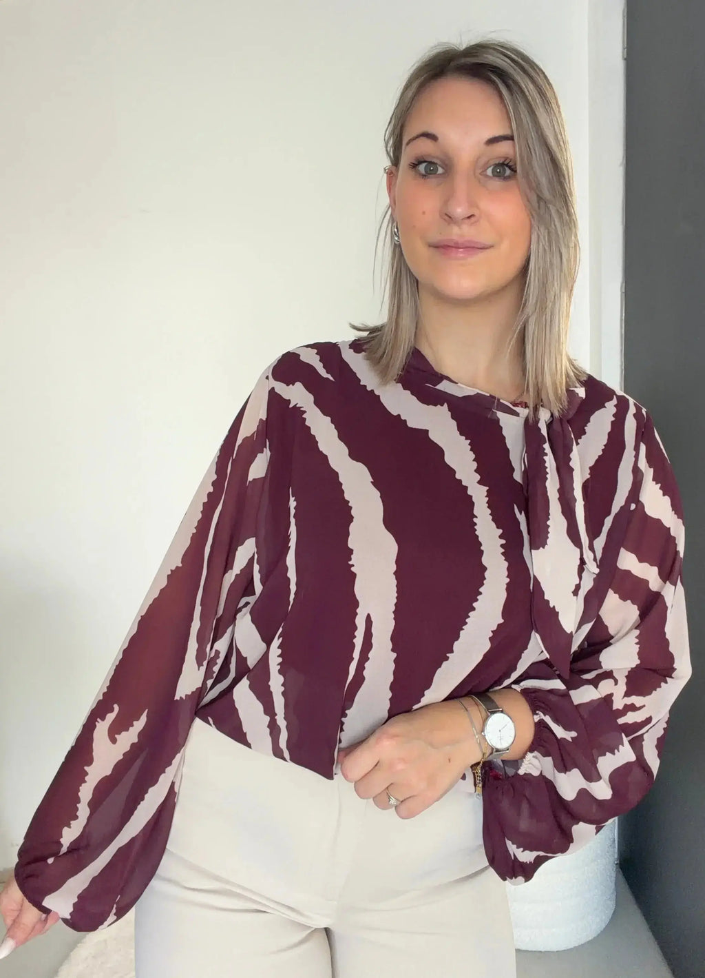 blouse aniella - bordeaux