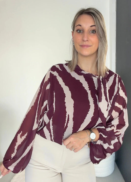 blouse aniella - bordeaux