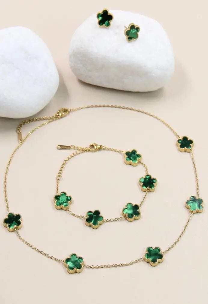 Parrure - TRÈFLE VERT - Maddy & Co