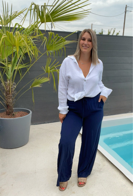 Pantalon fluide Marine