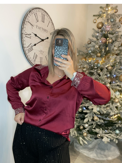 Chemise satinée - STRASSY