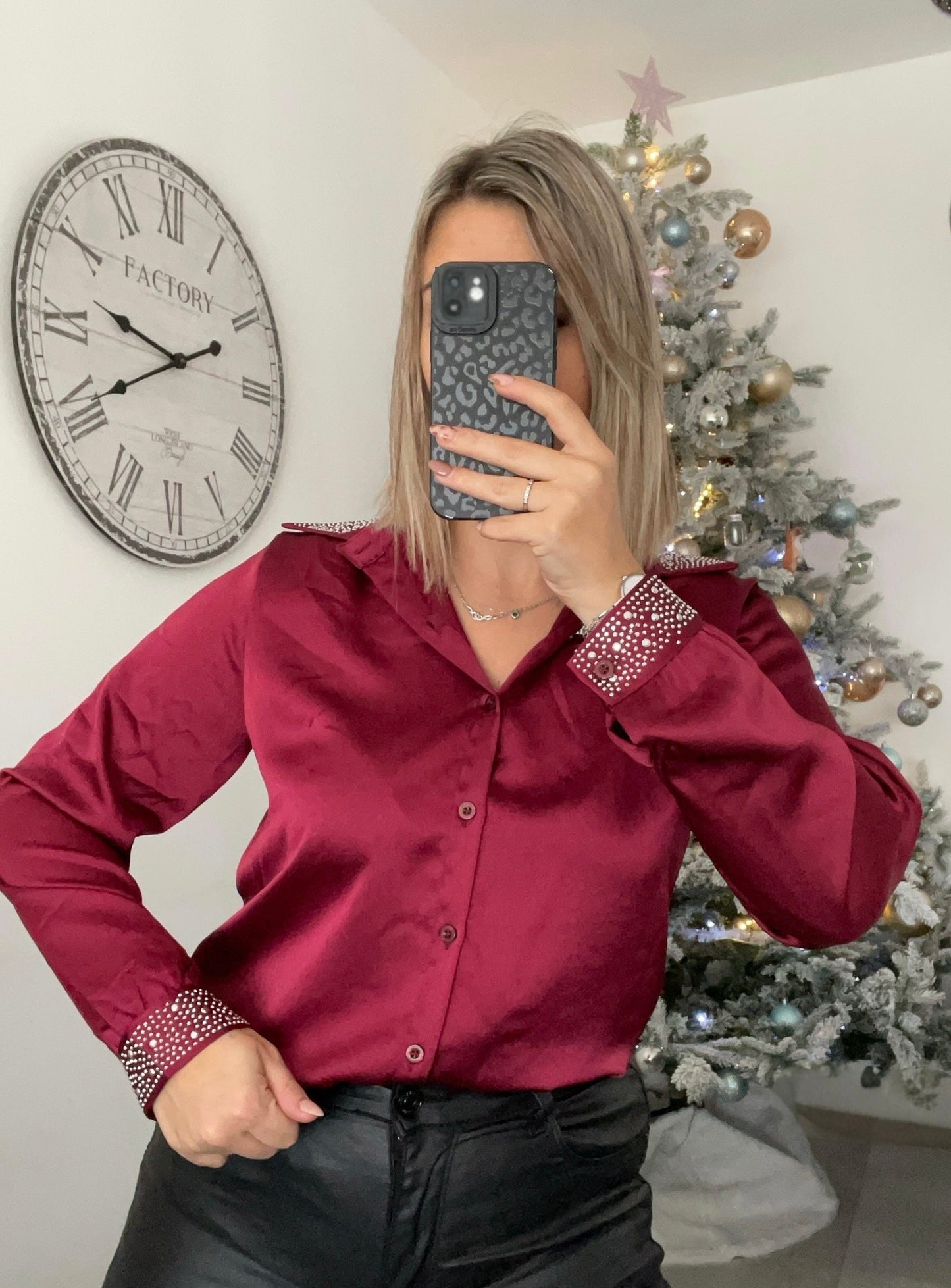 Chemise satinée - STRASSY