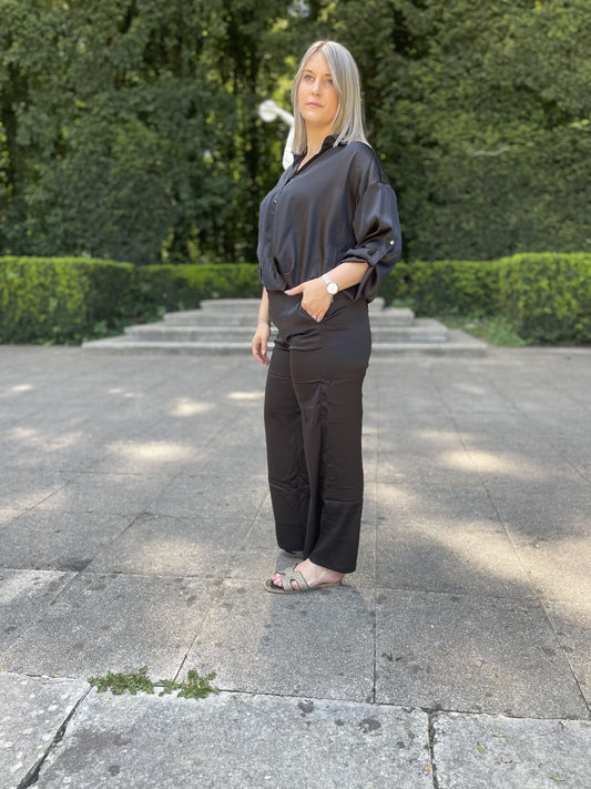 Pantalon satin Blackin