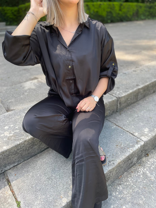 Chemise satinée blackin