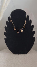 Collier charms doré - Étoile de mer